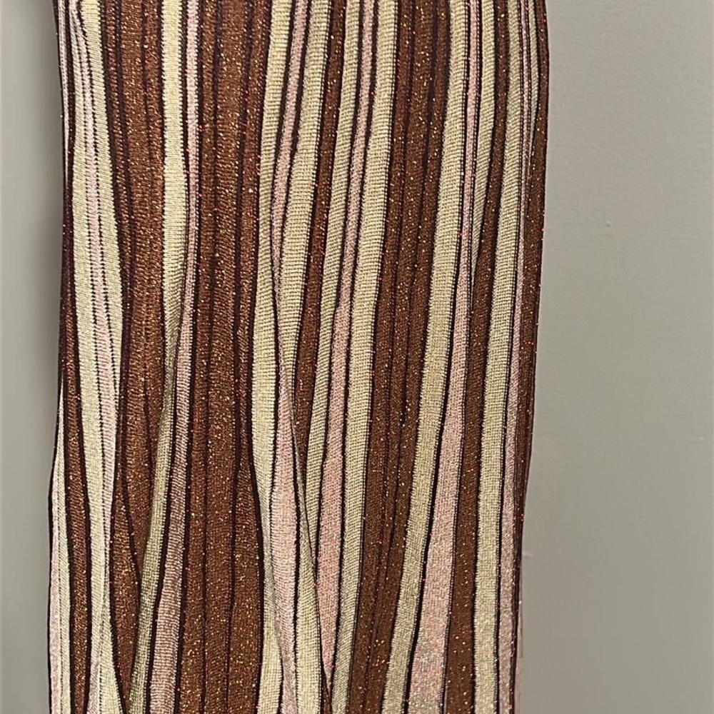 Zimmermann Luminosity Striped Lurex Midi Skirt Size 6-8 (2) - Picture 7 of 10